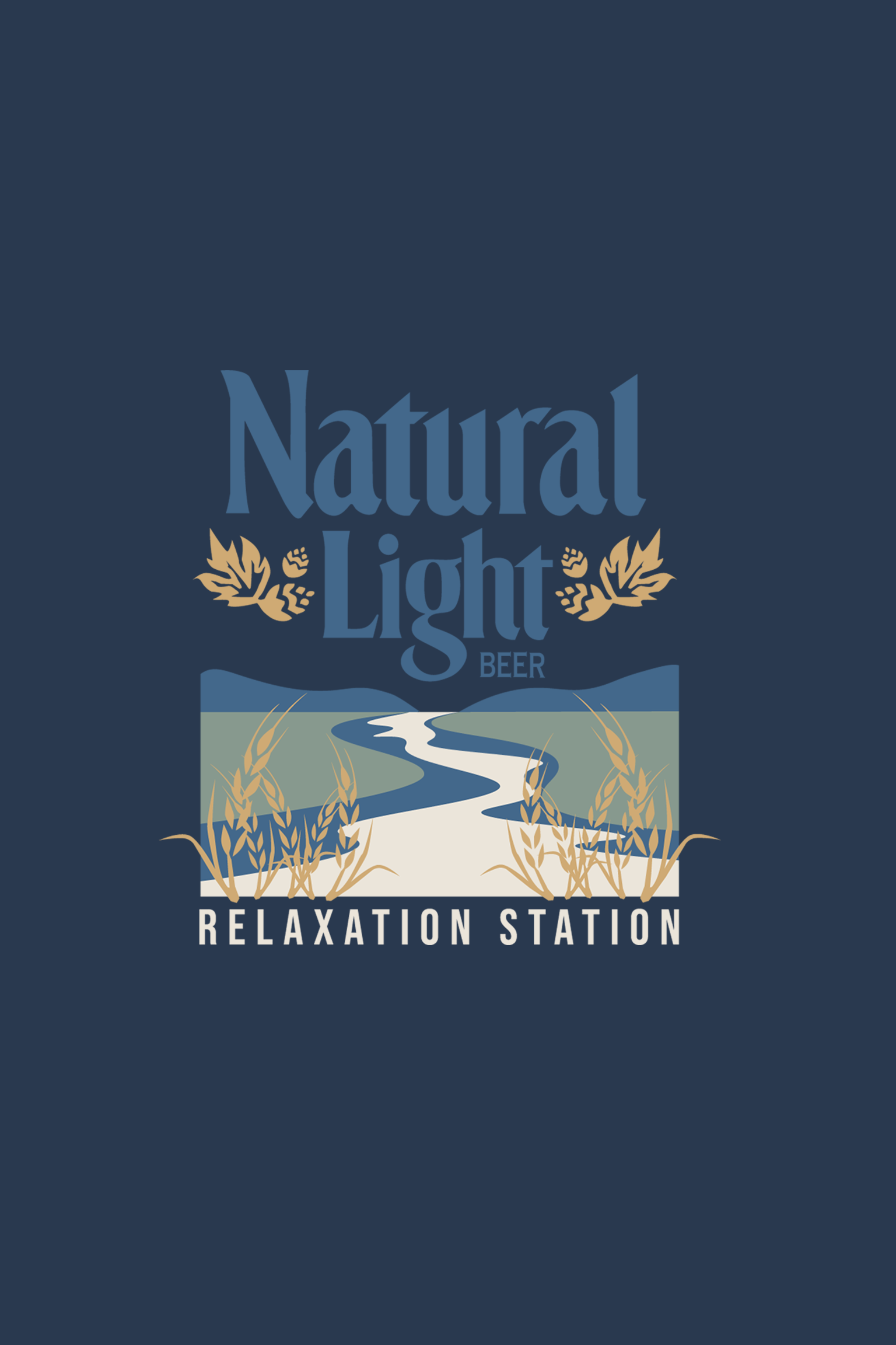 Natural Light Relaxation Station Tee